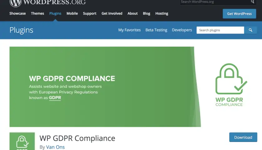 gdpr-plugin-page