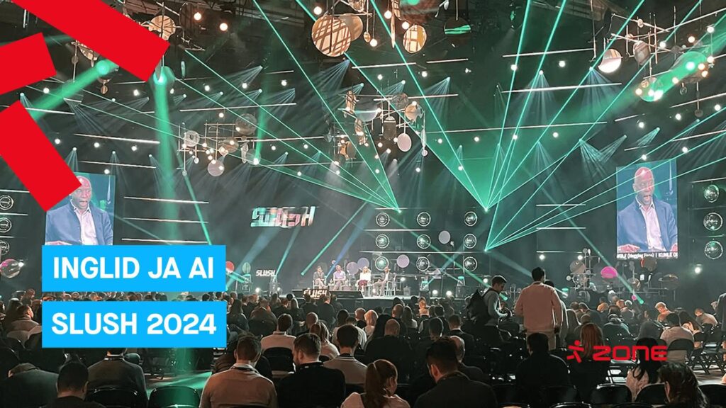 inglid ja AI - slush 2024 lava