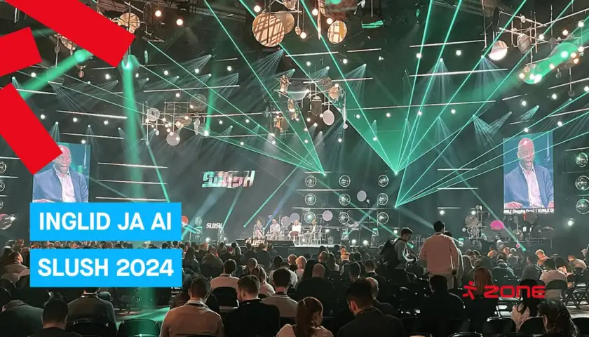inglid ja AI - slush 2024 lava