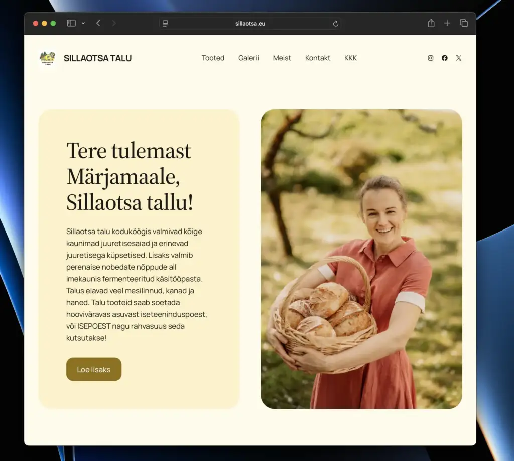 Sillaotsa Talu koduleht