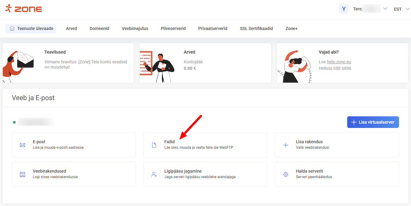 Teenuste ülevaade failid