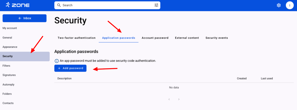 Password Zone E-mail 2FA - Zone Help
